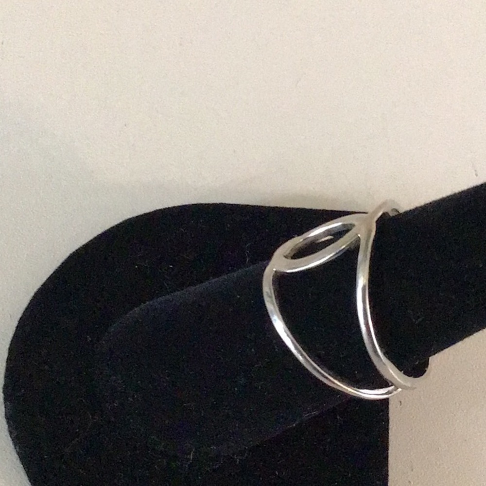 Sterling Silver Crossover Ring - image 4